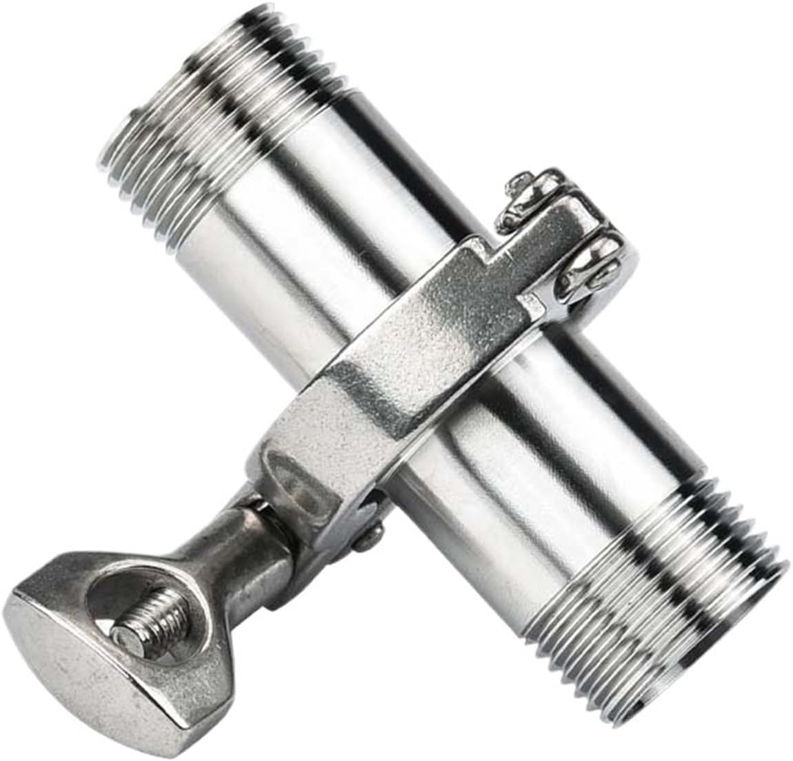 1/4“ 3/8” 1/2" 3/4" 1” 1-1/4” 2” Tri Clamp Cover Thread Ferrule Adapter Stainless Steel SS304 with Sillicon Gasket Pipe Fitting (Size : DN25 x Ferrule 50.5)