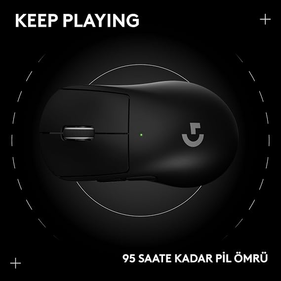 Logitech G PRO X SUPERLIGHT 2 DEX LIGHTSPEED Wireless Gaming Mouse, HERO 2 32K DPI Sensor, Acceleration Up to 888 IPS/88G Programmable 5 Keys for PC/Mac, USB-C Charging, 60g ProGrade Light Mouse, Black