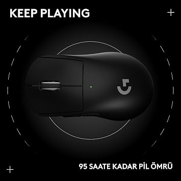 Logitech G PRO X SUPERLIGHT 2 DEX LIGHTSPEED Wireless Gaming Mouse, HERO 2 32K DPI Sensor, Acceleration Up to 888 IPS/88G Programmable 5 Keys for PC/Mac, USB-C Charging, 60g ProGrade Light Mouse, Black