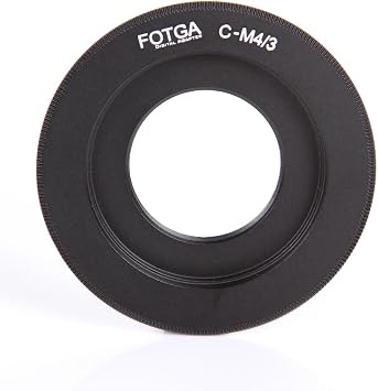 Fotga Lens Mount Adapter for C Mount Lens to Micro Four ThirdsM4/3/MFT Mount Camera Olympus Pen E-PL1,E-PL2,E-M,OM-D,E-M5,E-M10 Mark II/III Lumix GH1,GH2,GH3,GH4,GH5,GH5s