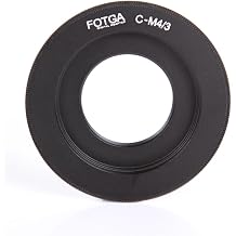 Fotga Lens Mount Adapter for C Mount Lens to Micro Four ThirdsM4/3/MFT Mount Camera Olympus Pen E-PL1,E-PL2,E-M,OM-D,E-M5,E-M10 Mark II/III Lumix GH1,GH2,GH3,GH4,GH5,GH5s