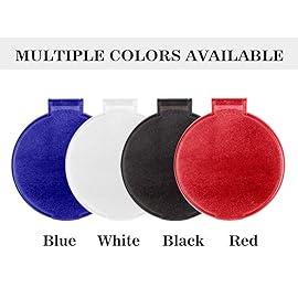 MOMIRA Compact Mirror Bulk Round Makeup Mirror for Purse, Set of 3, 2.6 L x 2.37 W (White)