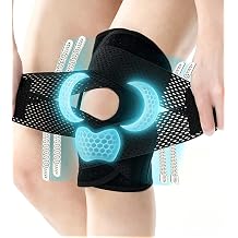 Knee Brace with Spring Stabilizers, Knee Support for Men & Women M