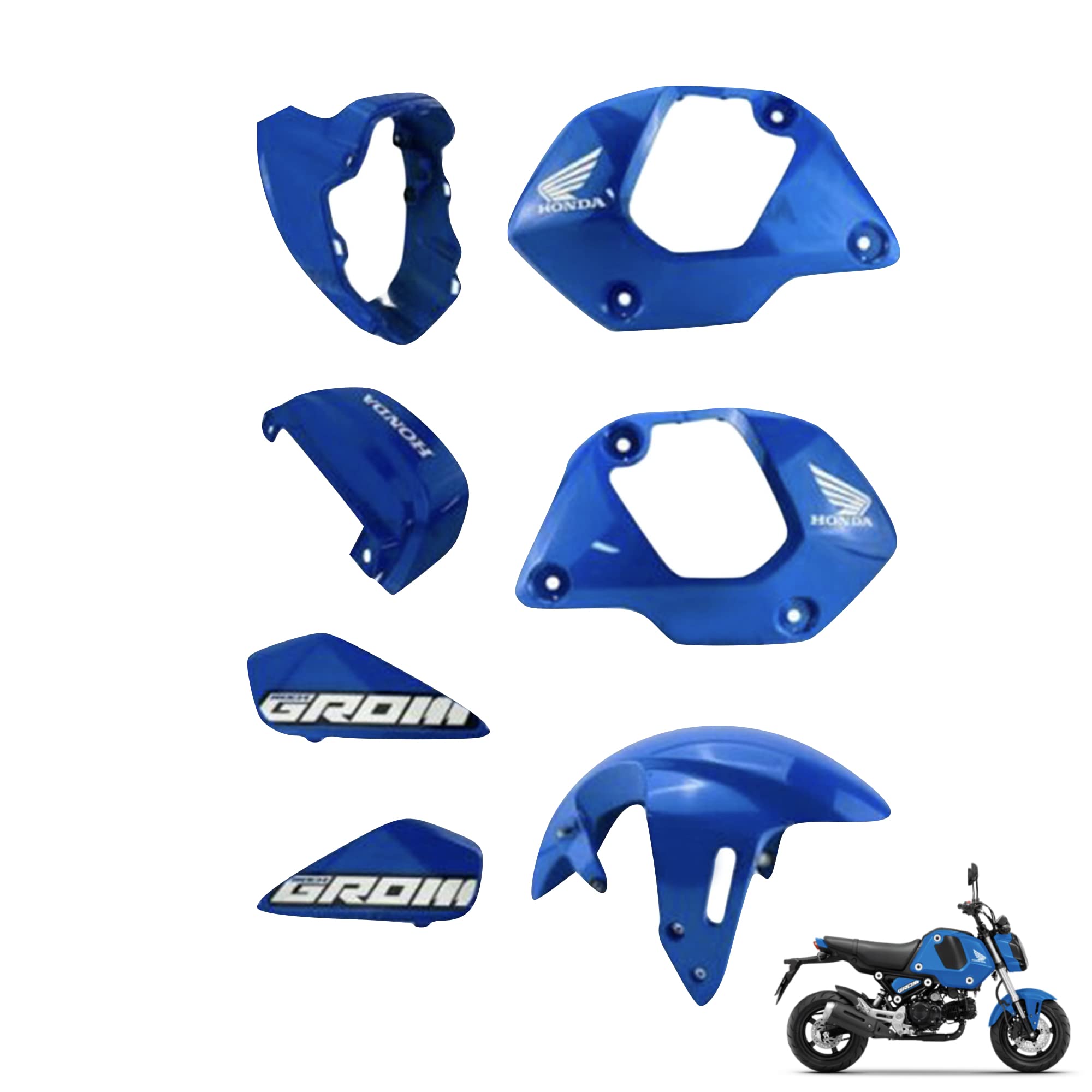 Buy FOR NEW HONDA GROM 125 20212022 7PC BODY PANELS FRAME BODY OEM