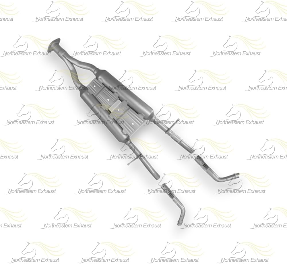 Exhaust Y-Pipe Resonator Muffler Kit Compatible with Infiniti G35 2007-2008 3.5L | Infiniti G37 2009-2013 3.7L | Stainless Steel | Northeastern Exhaust | Includes Clamps and Gaskets | Direct-Fit