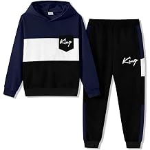 Size 6-12 Years Boys Fashion Clothes Spring Summer Short Sleeve Top & Pants Color Block Clothing Sets