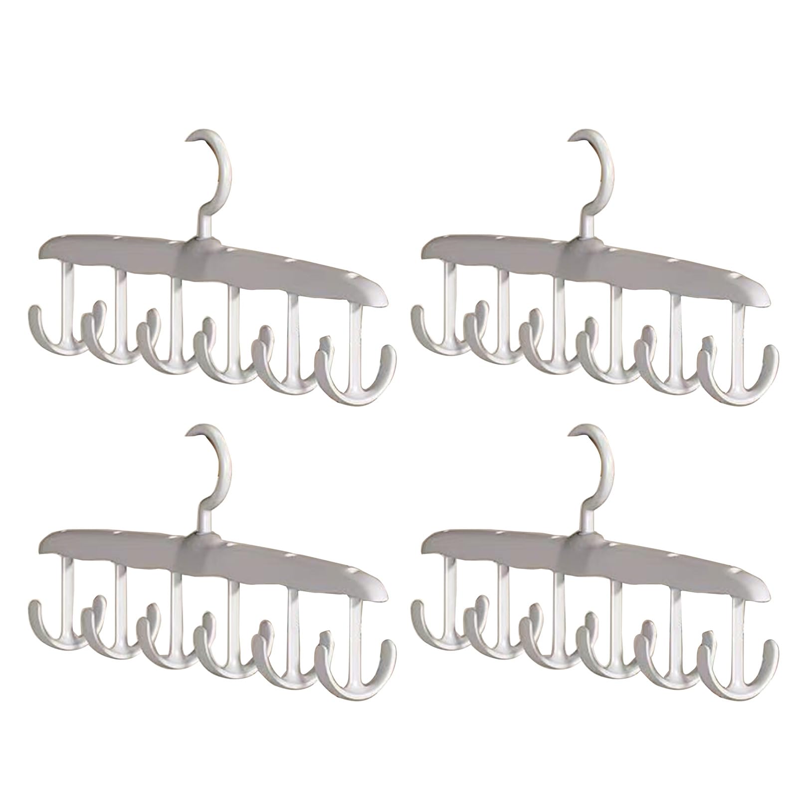 Jazuaiao Space Efficient Swivels Clothing Hanger Systems Easy Assembly Waved Hook Designs for Apartments Dorms Rotating Wardrobes Organizers