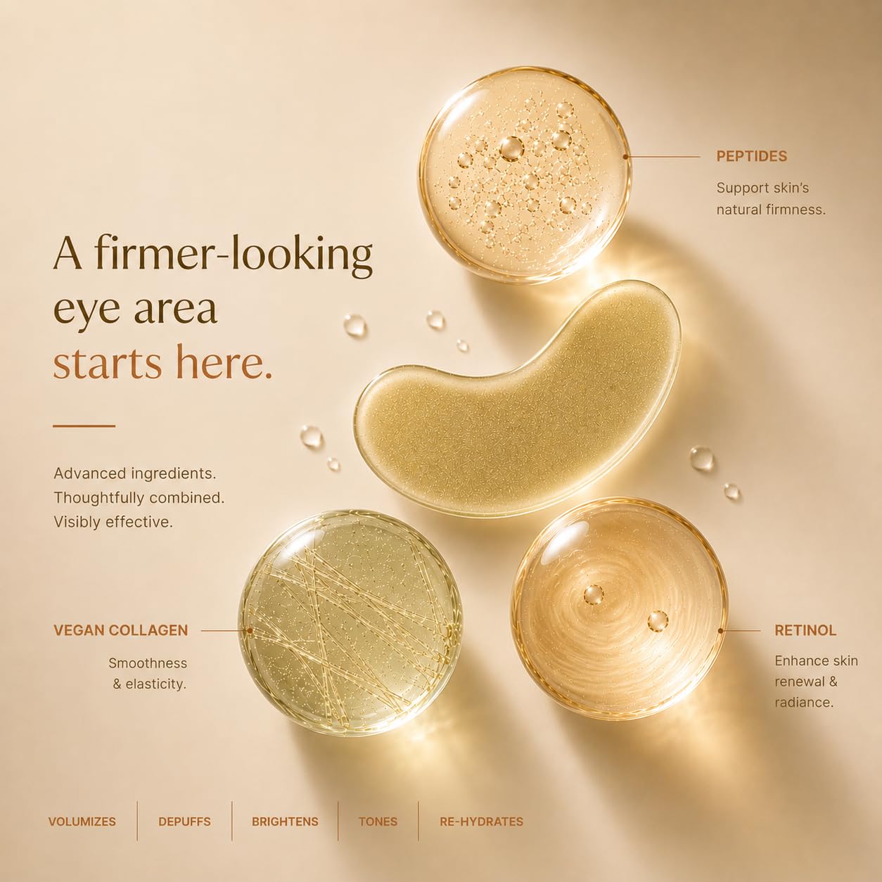 Pixi FortifEYE Eye Patches | Parches Ojos Bolsas y Ojeras con Cafeína, Colágeno de Acacia y Péptidos | Reafirmantes y Lifting que Rejuvenecen y Revitalizan el Contorno de Ojos | 30 Pares/60 Unidades