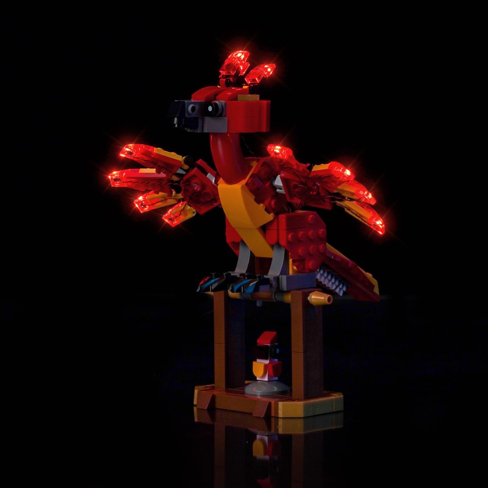 Light Kit Compatible with Lego 76448 Fawkes: Dumbledore's Phoenix (No Model), Decoration Lighting Set Compatible with Lego Fawkes Dumbledore's Phoenix Creative Toys