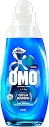 Lava-Roupas Líquido Omo Ciclo Rápido Ação Antiodor Frasco 750ml