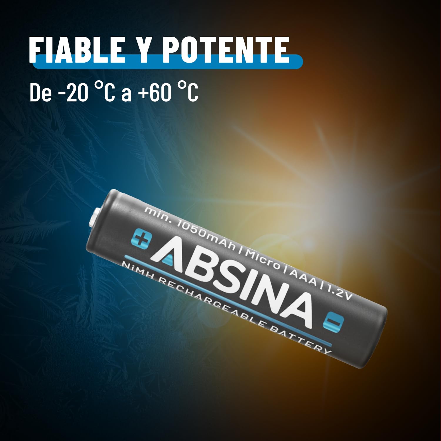 ABSINA Pilas Recargables AAA 1150 NiMH | Paquete de 32 - Pilas AAA 1,2V & al Menos 1050 mAh - Baterías Recargables para Dispositivos Alto Consumo - Pila teléfonos