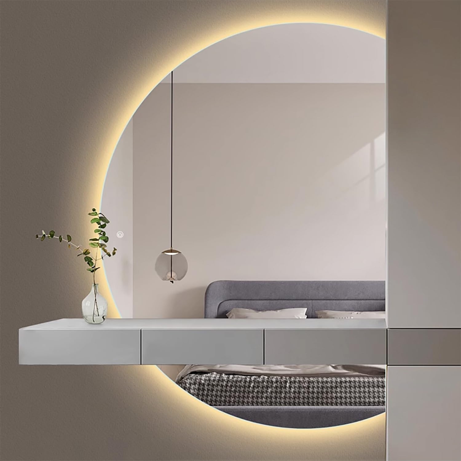 FGXHHS Modern Backlit with Anti-Fog Technology for Vanity and Dressing Areas