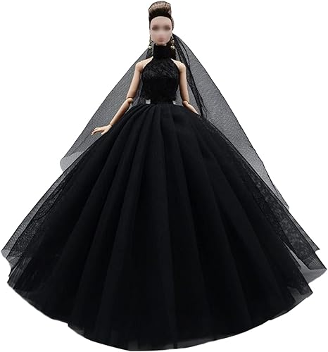 Ropa de muñeca de novia, vestido de novia para niña de 11.5 pulgadas, vestido de princesa de fiesta, accesorios de muñecas de 1/6 (estilo A)