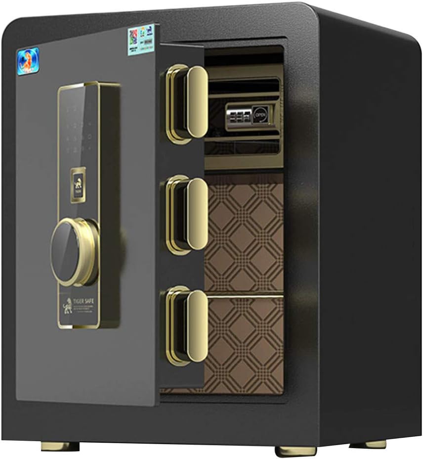 Box, Hotel/Home/Office Security Small Safe, Anti-Theft and Anti-Saw, Smart Alarm, Advanced Fingerprint Safe/A / 25cm
