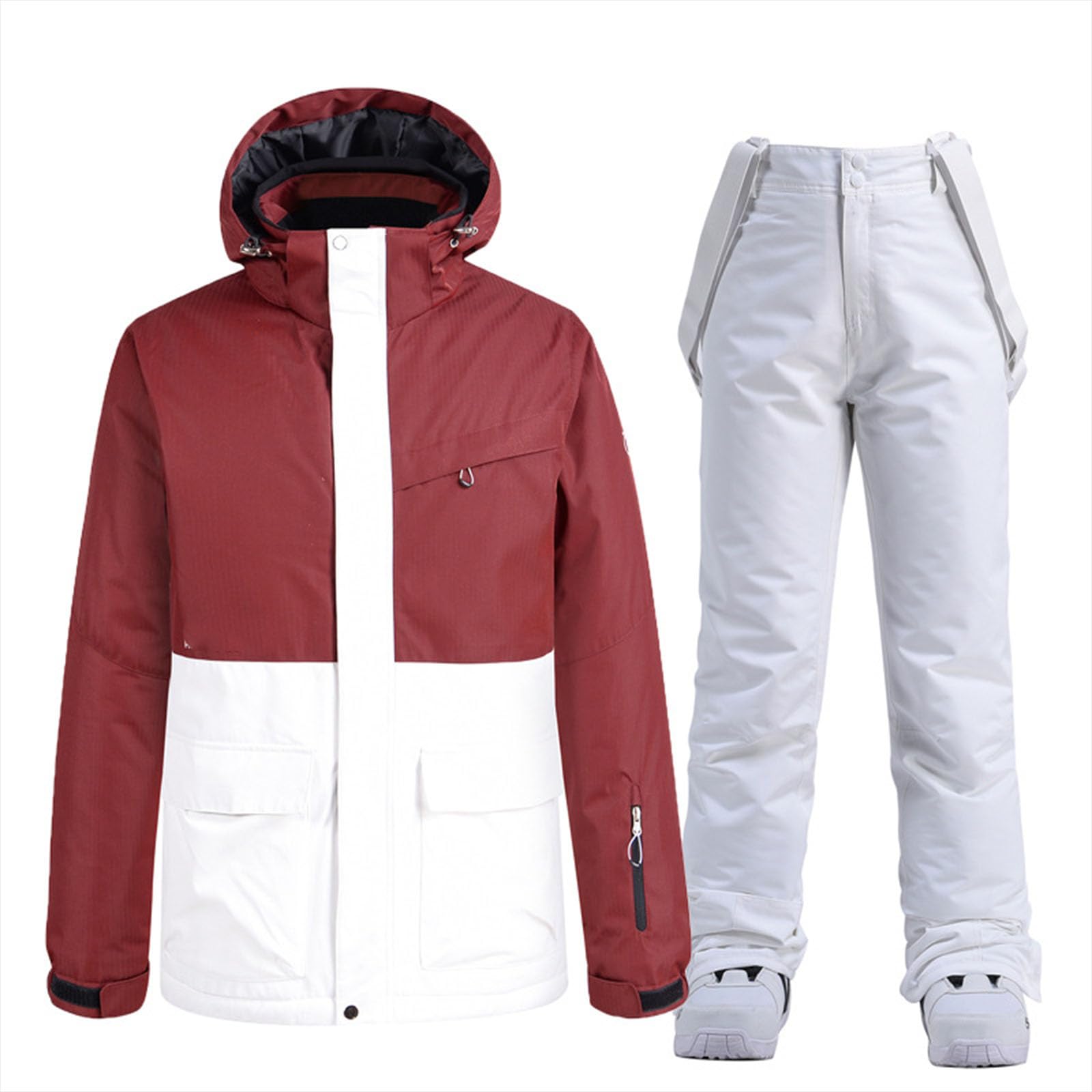 021,M, Giacca E Pantaloni da Sci, Completo da Sci Anti-Neve, Tuta da Sci da Donna Impermeabile Antivento da Sci E Snowboard, Giacca E Pantaloni da Donna, Abbigliamento da Esterno