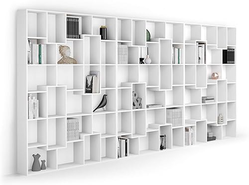 Miniatura 32 de Mobili Fiver, Estantería Iacopo XS (63.31 x 31.5 pulgadas), roble rústico, fabricada en Italia Roble rústico,Ashwood Negro,Ashwood Blanco,Efecto