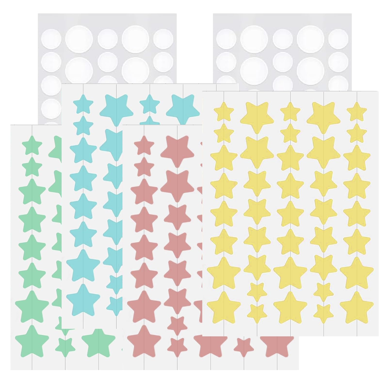 Absorptions Acne zestaw łatek na pryszcze, 232 sztuki, hydrokoloidowe łatki przeciw pryszczom, wodoodporne, oddychające plastry na trądzik w gwiazdki i okrągłe plastry na pryszcze, gwiazdki i