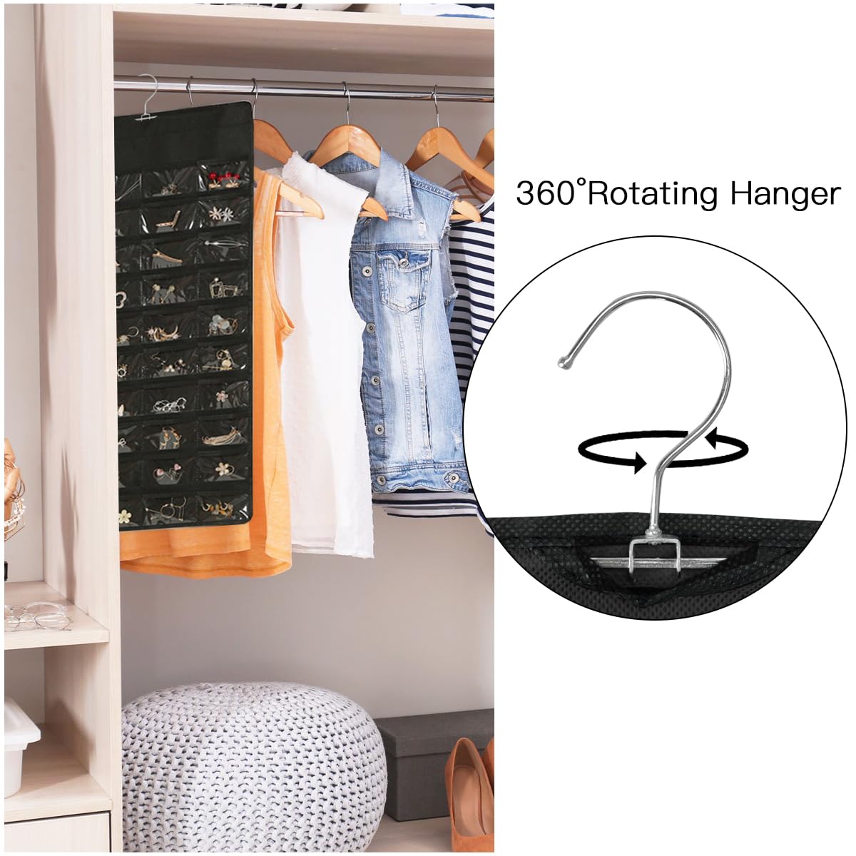 Sollbry Rouleau De Rangement Pour Organisateur De Bijoux à Suspendre