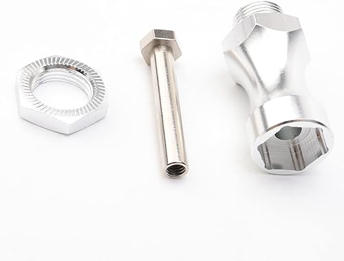 Miniatura 3 de Paquete de 4 adaptadores de conversión de cubo hexagonal de aluminio de 0.472 in a 0.669 in para 18 110 RC piezas de actualización de automóvil,