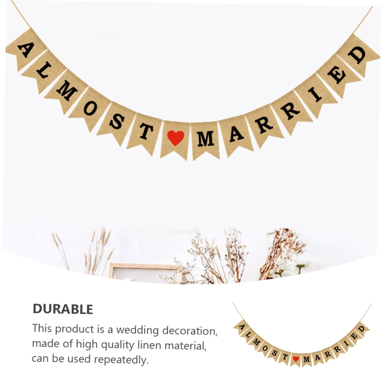Ciieeo 3stücke Hochzeitsbanner Dekorative Wimpelkette Farbiges Hochzeits-garland Für Feierlichkeiten Festliche Für Ihre Hochzeitsfeier