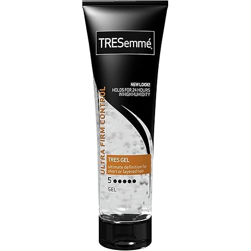 TRESemme Hair Gel, Ultra Firm Control, Frizz Control Volumizing Hair Products, Curly Hair Gel Holds in High Humidity, 9 Oz.