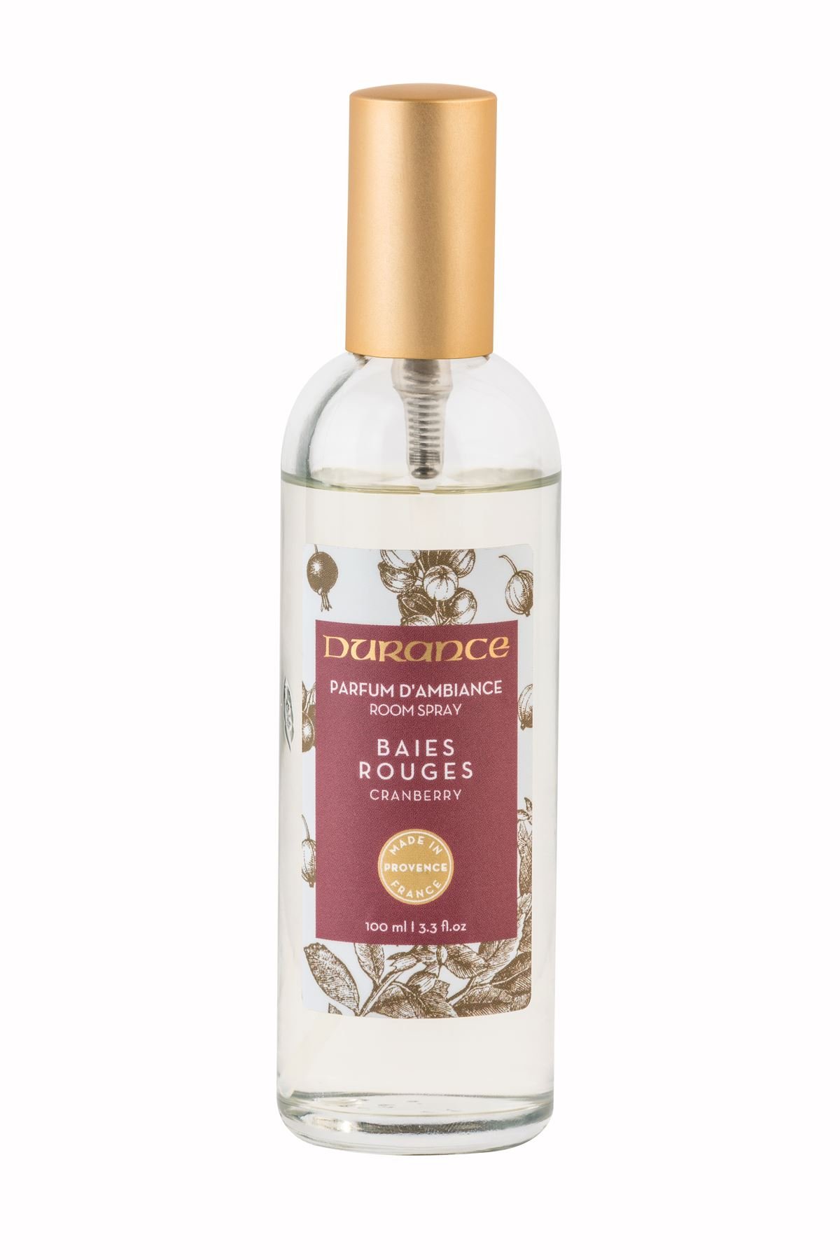 Durance Home Perfume Room Spray 100ml - Cranberry
