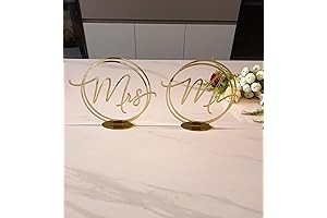 Mr and Mrs Wedding Sign: Enhance Your Head Table Decor