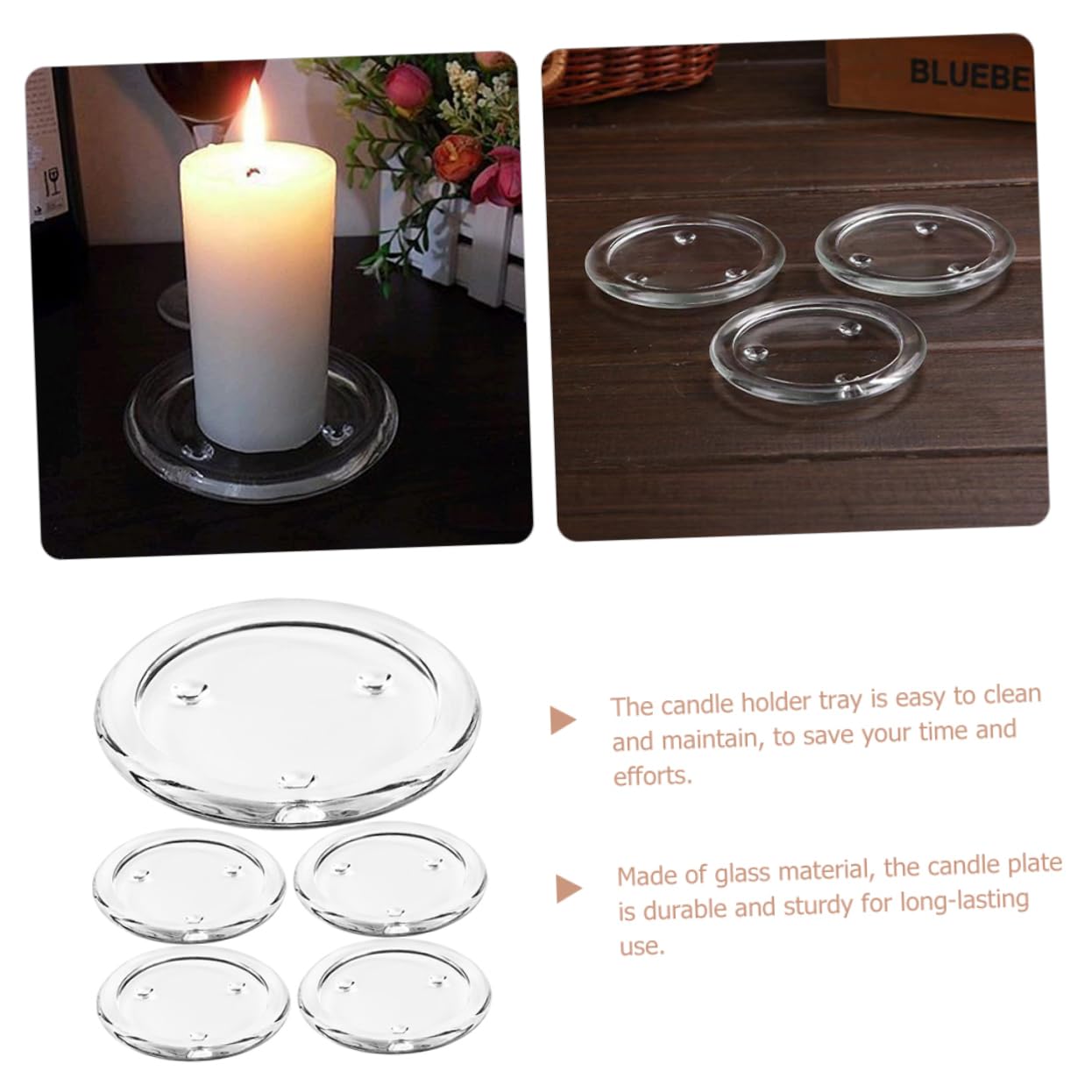 Kerzenhalter Tablett Platte Kreativer Duftkerzenhalter Für Stumpen- Und Teelicht Hochzeitsdekor Home Decorative