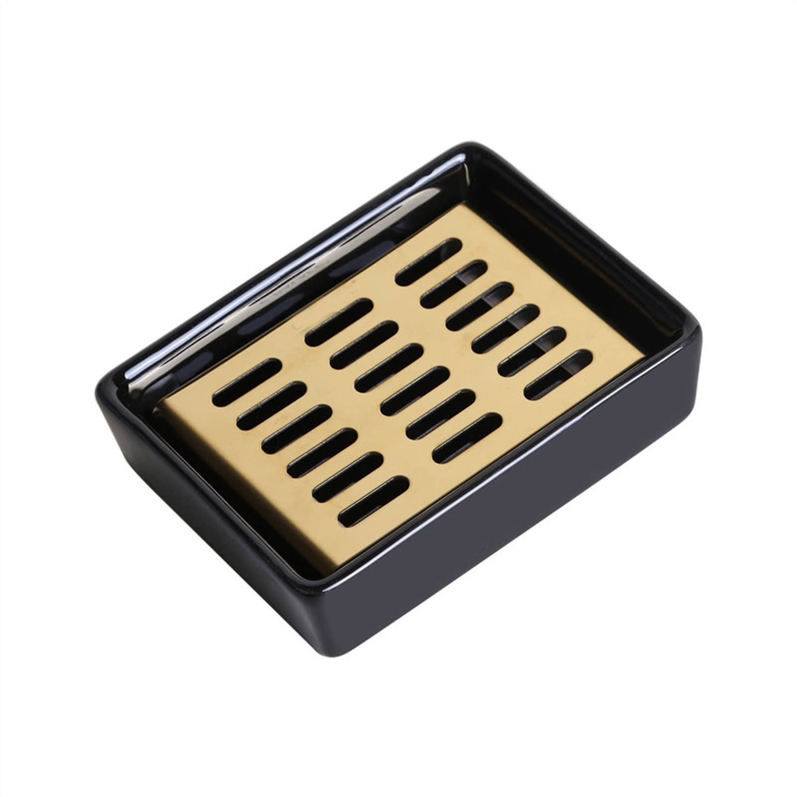 Jabonera Baño Black Cerámica Drenaje Jabonera Jabonera Rectangular Hood Soap Plato Creativo Hecho A Mano Esencial Póleo Bandeja Jabonera Ducha