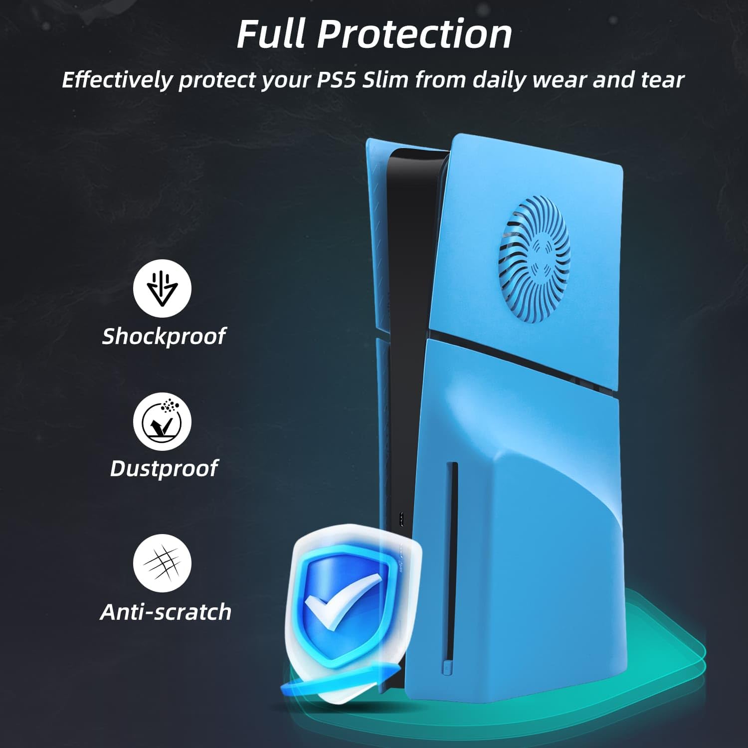 Cover protettiva per Console PS5 Slim Faceplates con sfiato di raffreddamento coperchio per piastre laterali con piastra frontale di ricambio superiore superiore superiore superiore  44