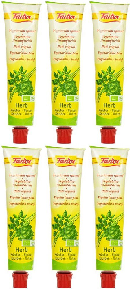 (6 Pack) - Tartex - Yeast Pate with Herbs | 200g | 6 Pack Bundle