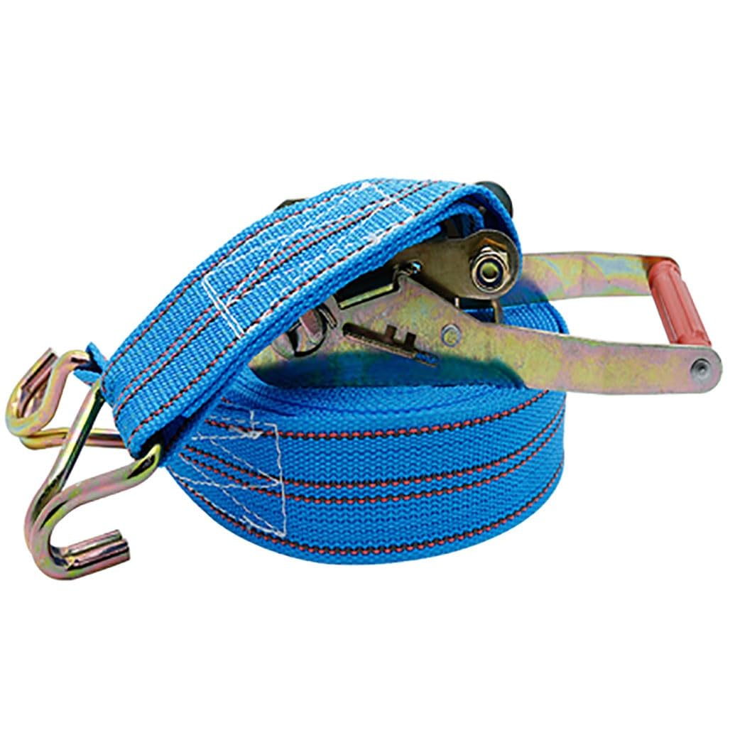 Correa Retráctil De Amarre De Trinquete, Correa Resistente De con Ganchos Dobles En J, Correas Sin Enredos, Resistencia A La Rotura De .(W 5.5cm/2.17in,8m/315in)
