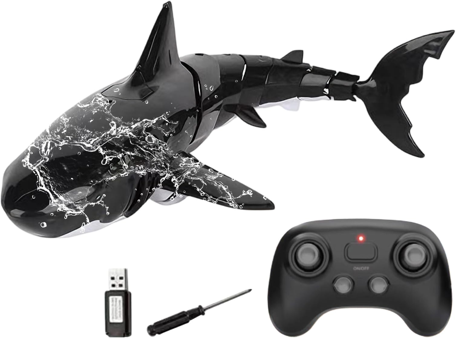 Remote Control Shark Toys for Kids, High Simulation Shark RC Boat Bath Toy, Summer Water Toys for Kids, for Girls Boys Ages 6+