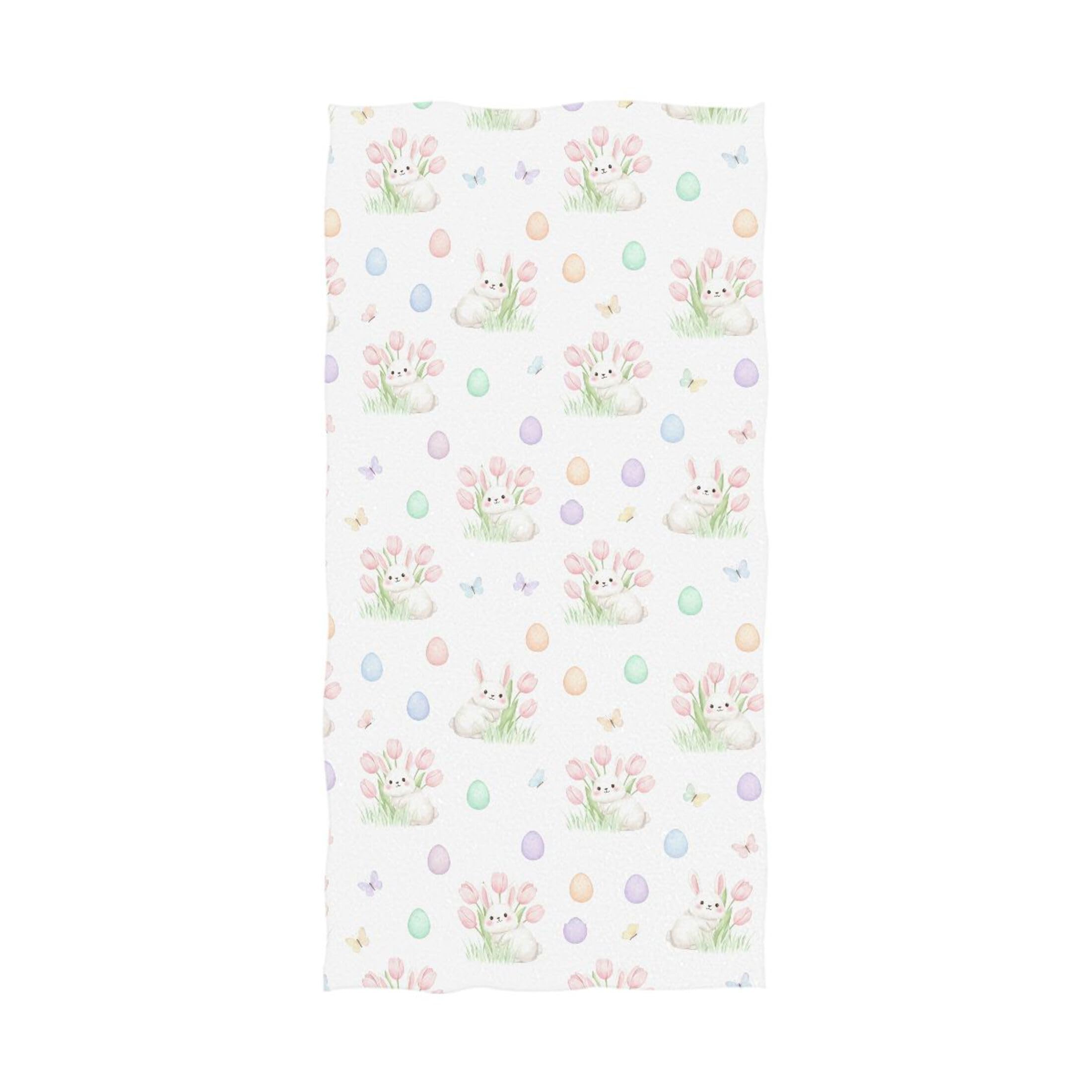 Kutsu Bunny Bath Towel, Highly Absorbent Cotton Soft Bath Hand Towel for Bathroom Kitchen Hotel Spa, 64 x 32 In