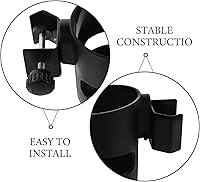 Vista 3 de KICHOUSE Soporte para micrófono Soporte para vasos de bebida: Accesorio de soporte para botella de agua con abrazadera - Base de accesorios