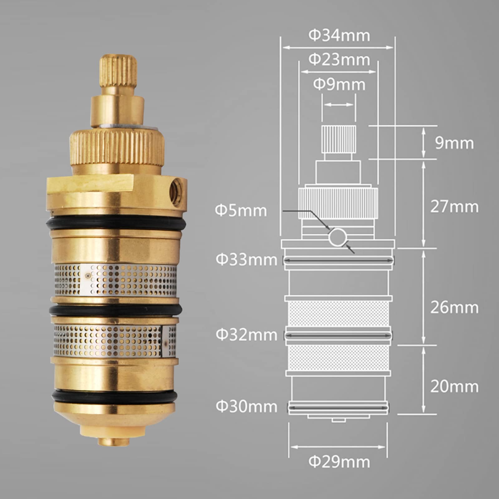 Shower Cartridge Moen 1222 Cartridge 2510 Brass Posi-Temp Pressure ...