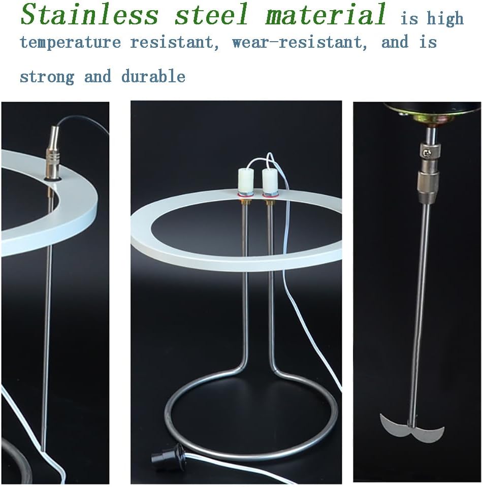Split Lab Water Bath, 76-1A Glass Constant Temperature Water Bath Pot, 0~2500rpm Stirring Rod + Heating Rod, High Precision Sensor, 0~120min Timing, for Distillation, Drying, Concentrating