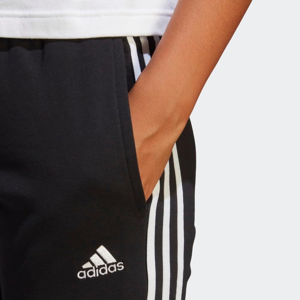 adidas Womens Essentials 3-Stripes French Terry Cuffed Pants - Image 7