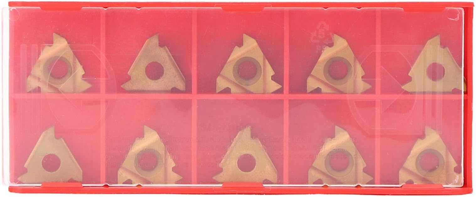 Turning Inserts-16IR AG60 Carbide Inserts Blades Lathe Cutting Turning Tool for Steel Cast Iron Processing