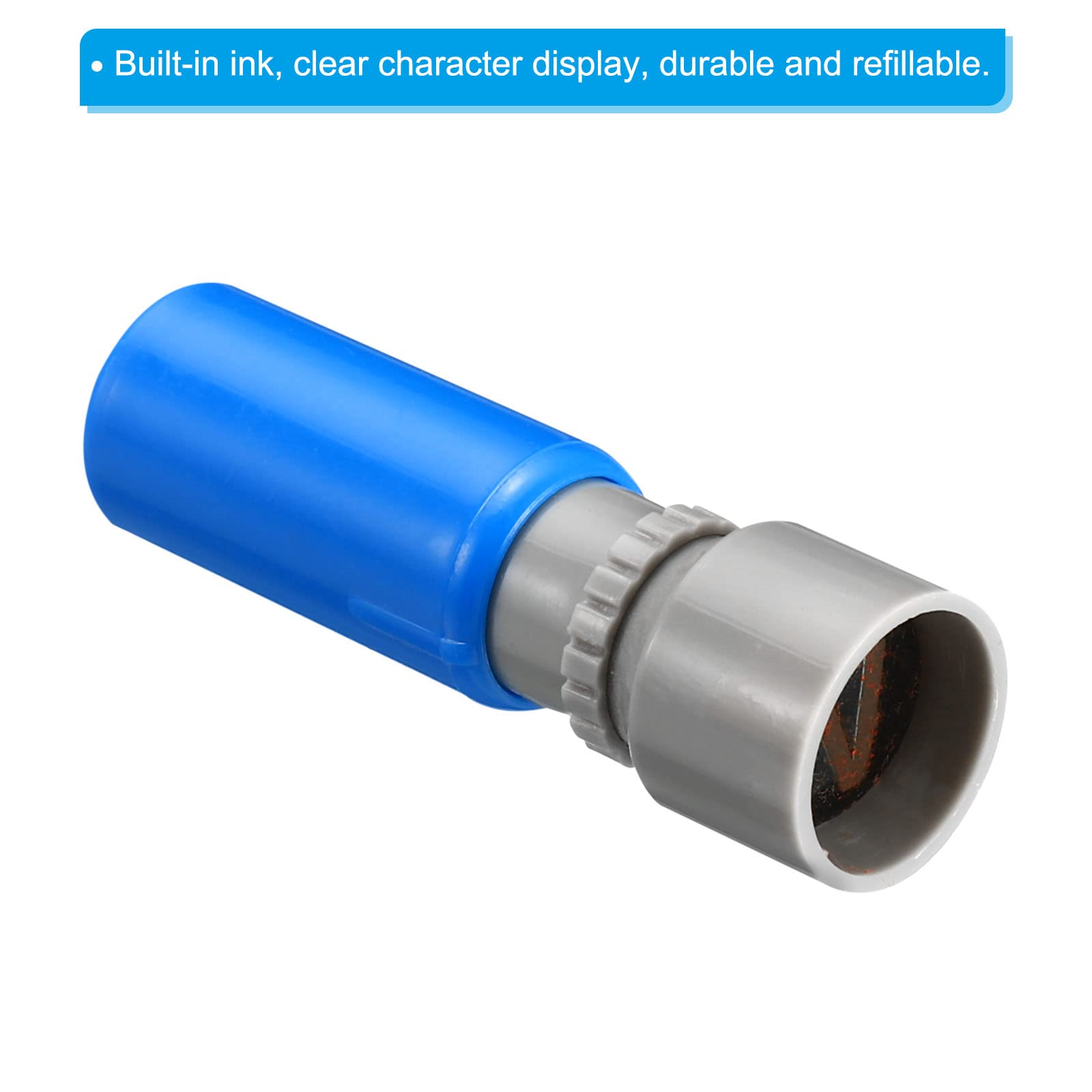 PATIKIL Detachable Letter Stamp, 9mm Plastic 26 Digits Font Size 3 Alphabet A-Z Combination Set For Card Tag Scrapbook Craft Making Teaching