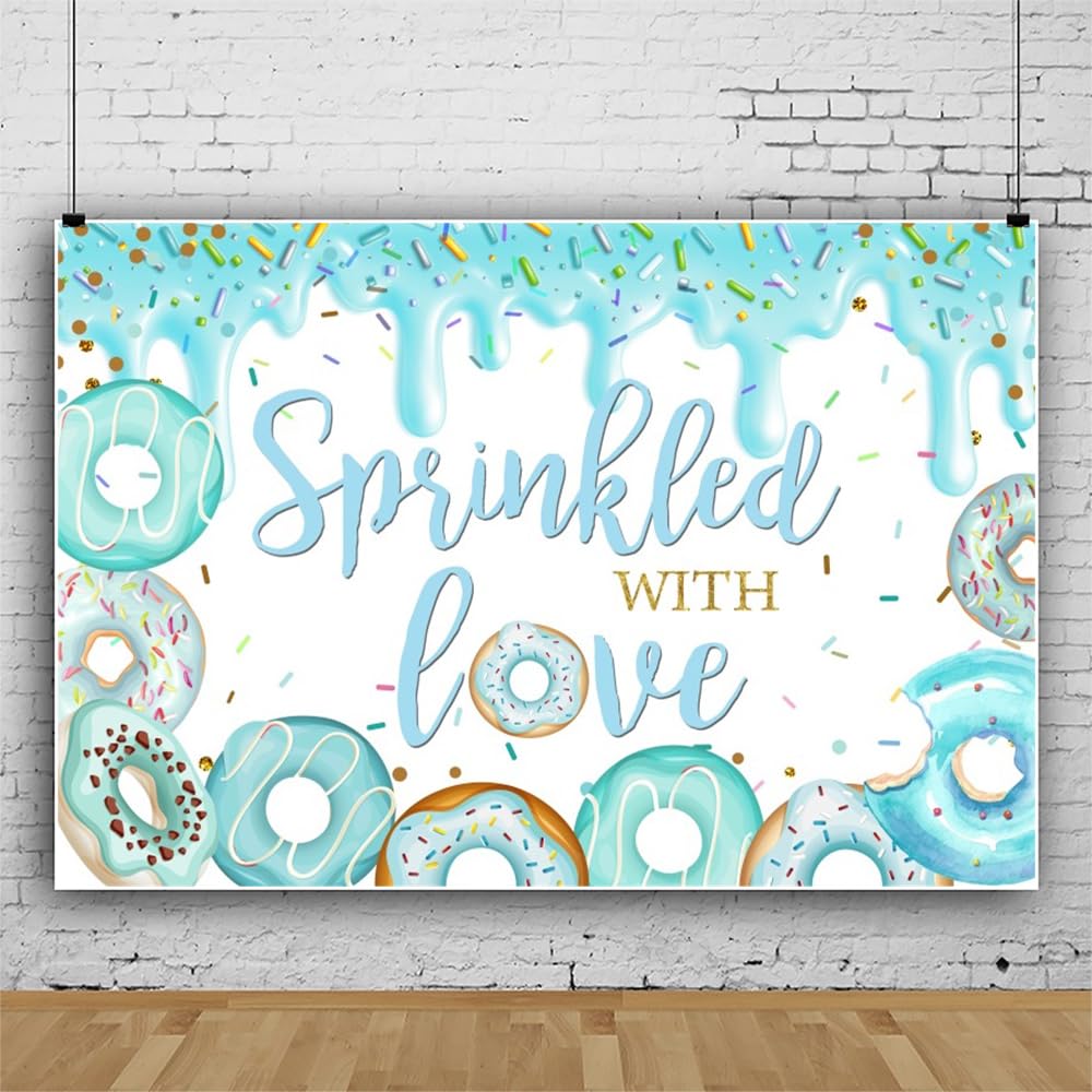 Donut-Streuung Fotohintergrund Für Babyparty - 240x180 Cm Vinyl, Faltbar, Mädchen-Deko