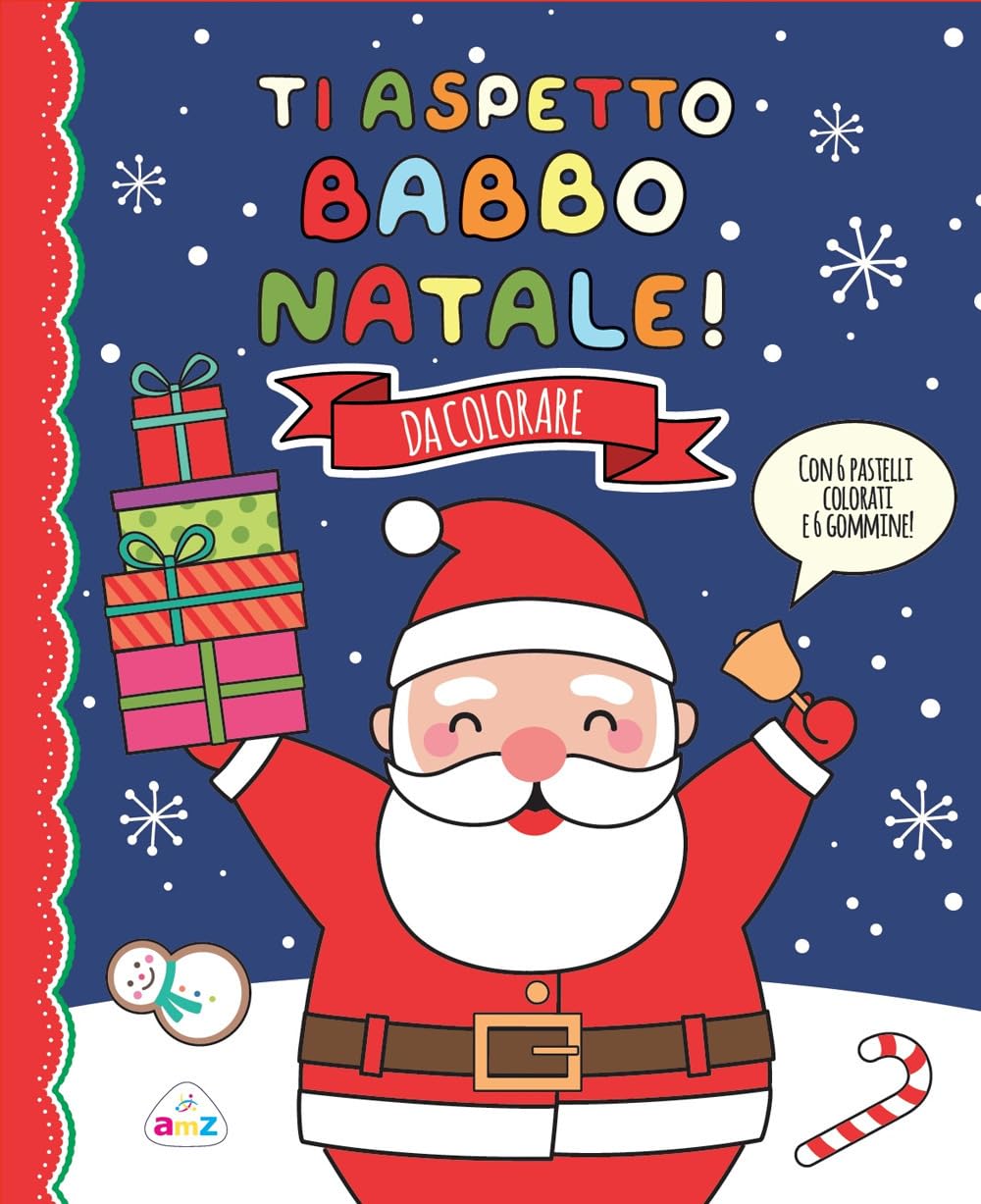 Ti Aspetto, Babbo Natale! Ediz. A Colori. Con 6 Gommine. Con 6 Pastelli Colorati - 4