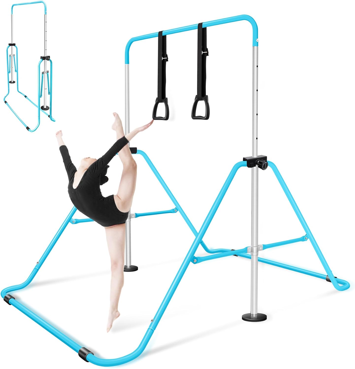 子供用折りたたみ鉄棒　吊り輪付き　室内遊具 36111-01_t.jpg