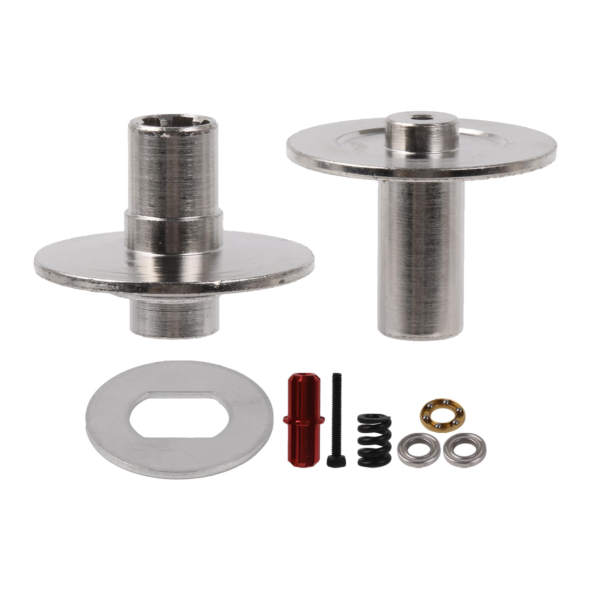 BQLZR RC 45 Steel Slipper Plate & Hub Set Replacement for ARRMA ARA310946 1:10 Silver