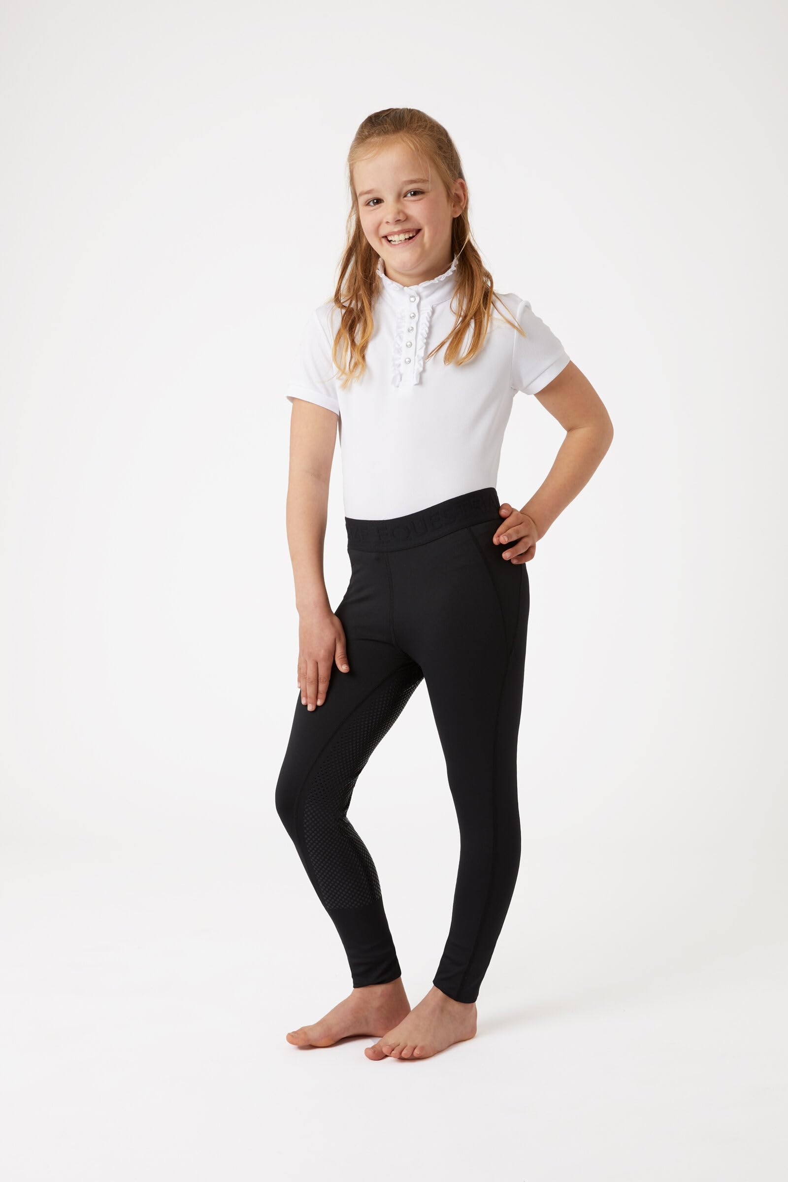 HORZE Enfant, Leggings d'équitation, Madison, Fond intégral Grip Silicone