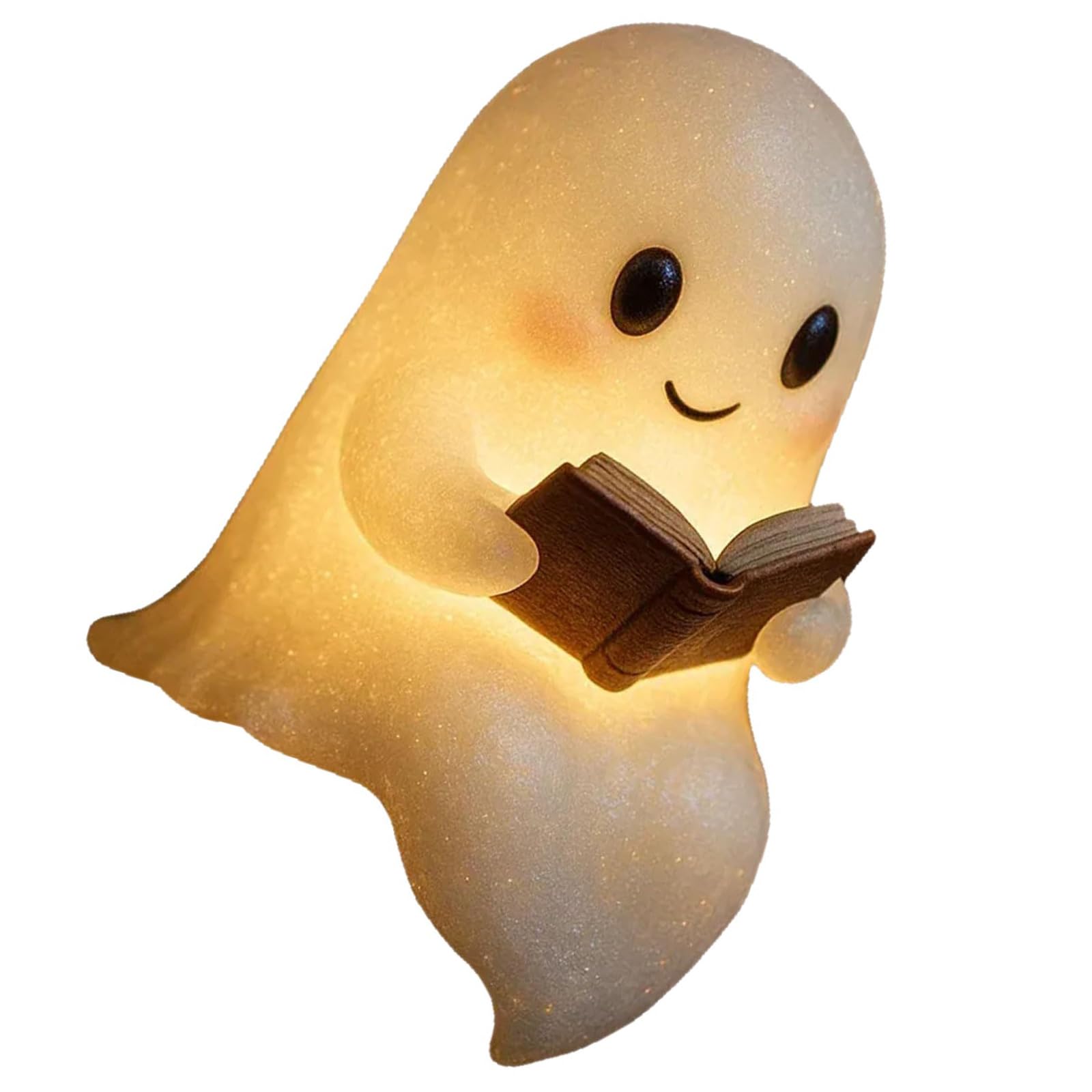 KAQNTUD Halloween Ghost Reading Book Decorations Resin Craft For Study Desk Home Office Office Halloween Decorations Cute