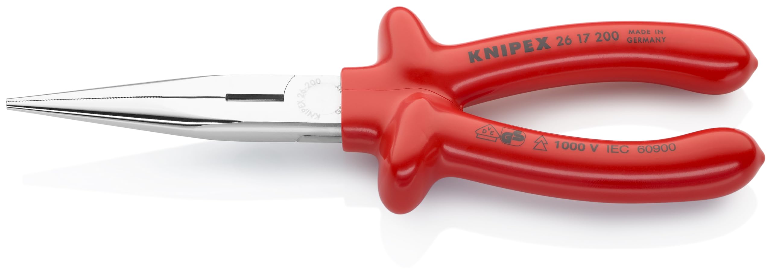Knipex 2617200 pinze a becco lungo con taglierina, 1000 volt Rated, 20,3 cm