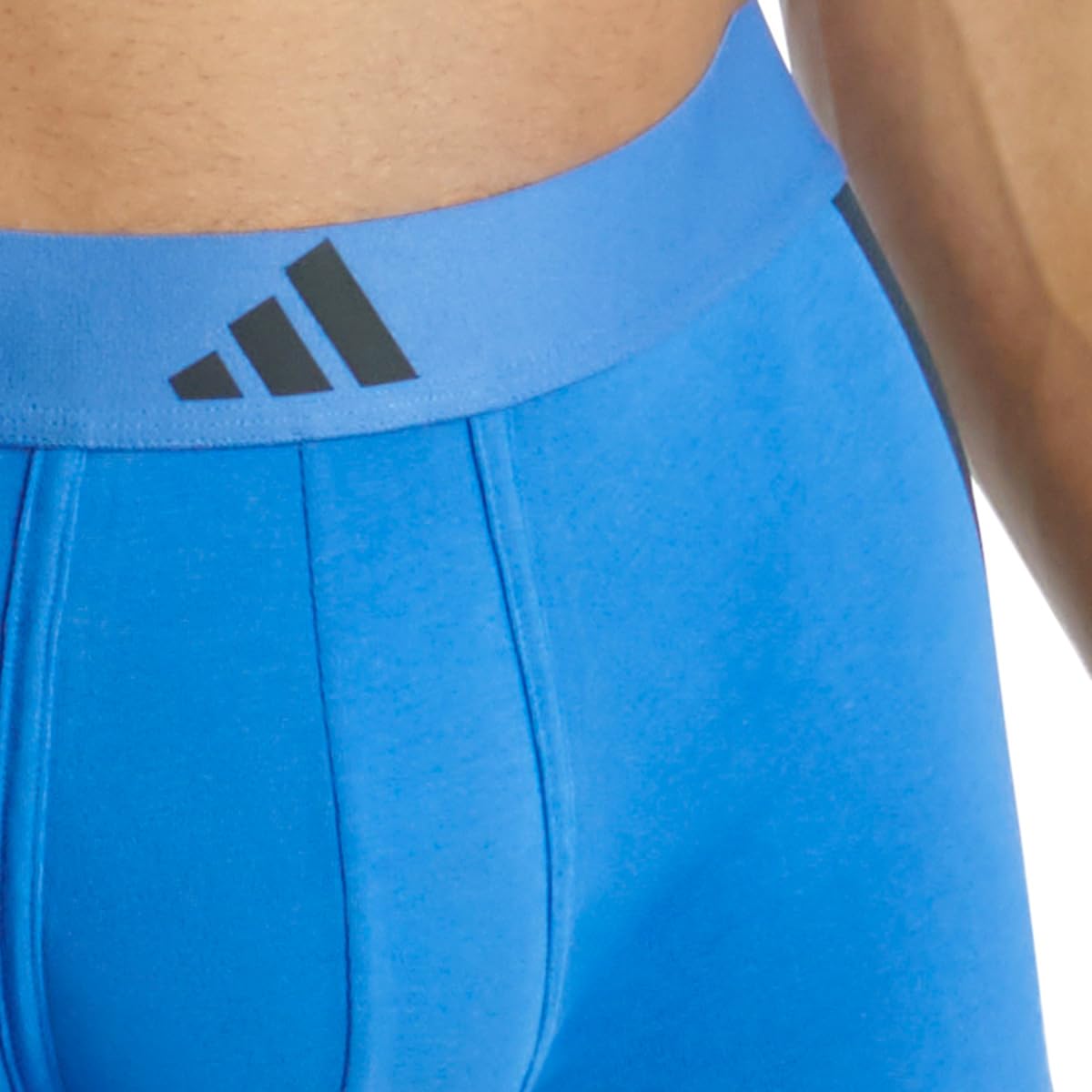Adidas Low Rise Trunk (2pk) - Active Flex Cotton 3 Stripes Boxer a Pantaloncino Uomo (Pacco da 2)