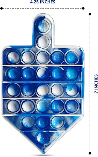 Miniatura 2 de Regalos de Hanukkah Poppit Dreidel Pop Fidget Toy Janucá Party Popper Hanukah Gift Jewish Holliday Niños Adultos Menorah Regalo Divertido Push Game