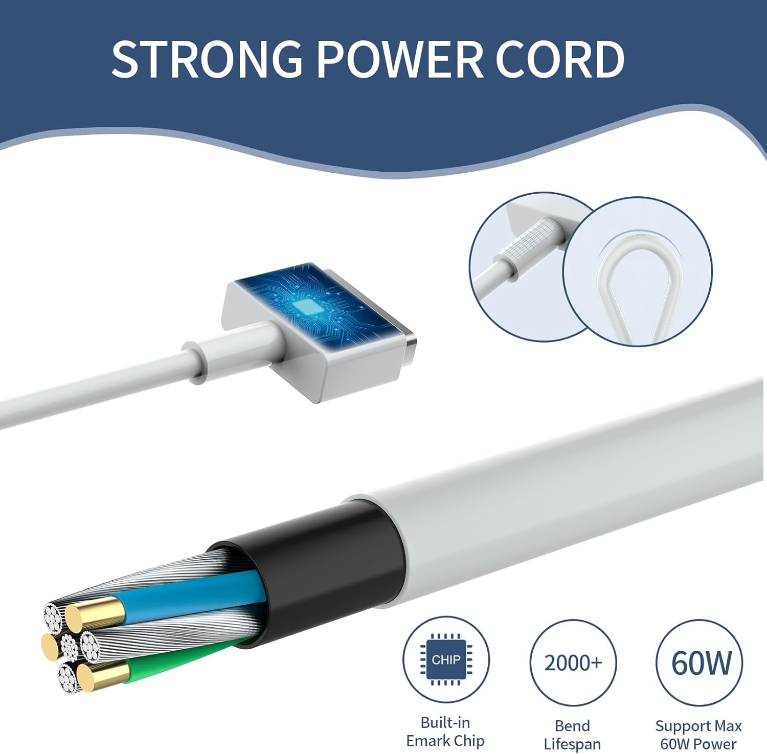 60w Laptop Charger Compatible with T-tip Mac Book pro Retina 13 inch and and Mac Book Air (Later 2012) Power Adapter - Image 3